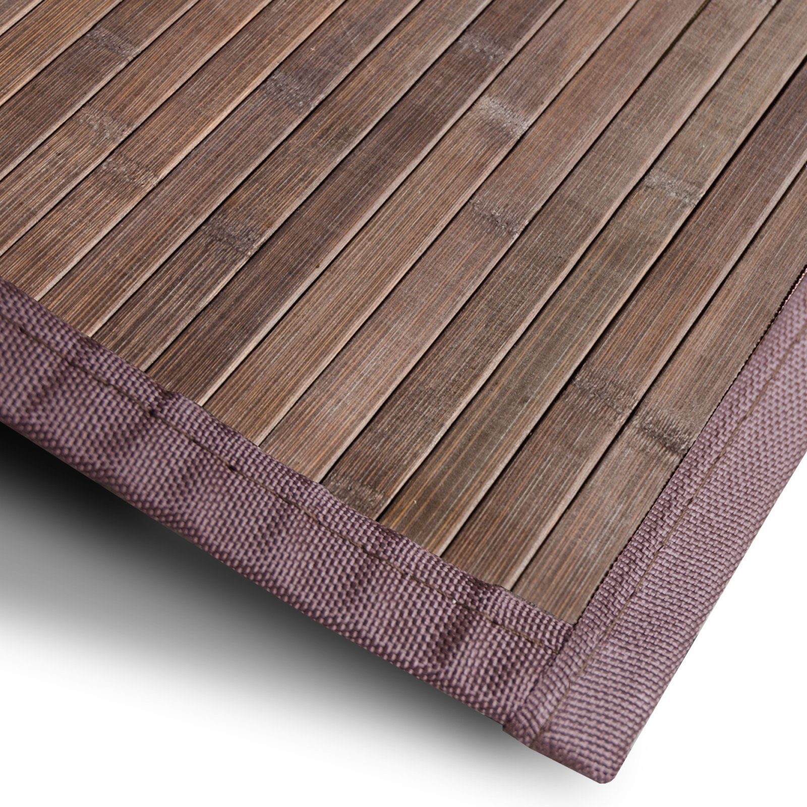 Floordirekt Teppich Tibet, Erhältlich in 7 Größen & 2 Farben, Badematte, rutschfest, rechteckig, Bambus