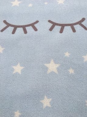Kinderteppich Sleeping Eyes, Happy Rugs, rechteckig, Höhe: 6 mm, Kurzflor