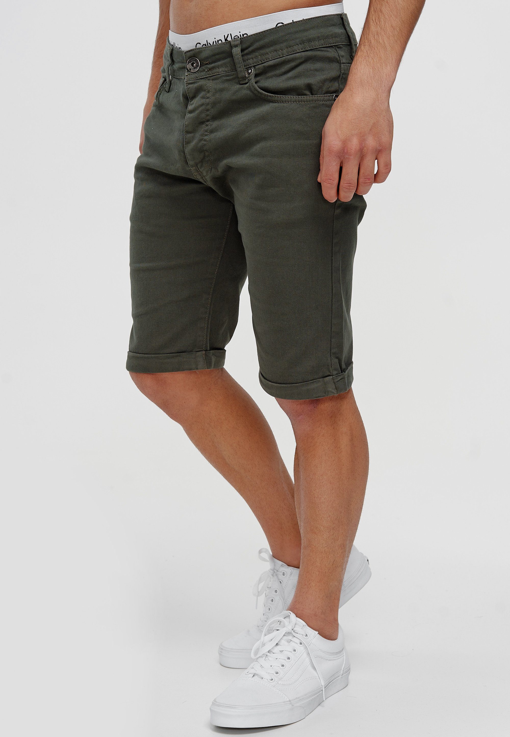 OneRedox Shorts SH-3422 (Kurze Khaki modischem Freizeit im Design) Casual Fitness Bermudas Sweatpants, 1-tlg., Hose
