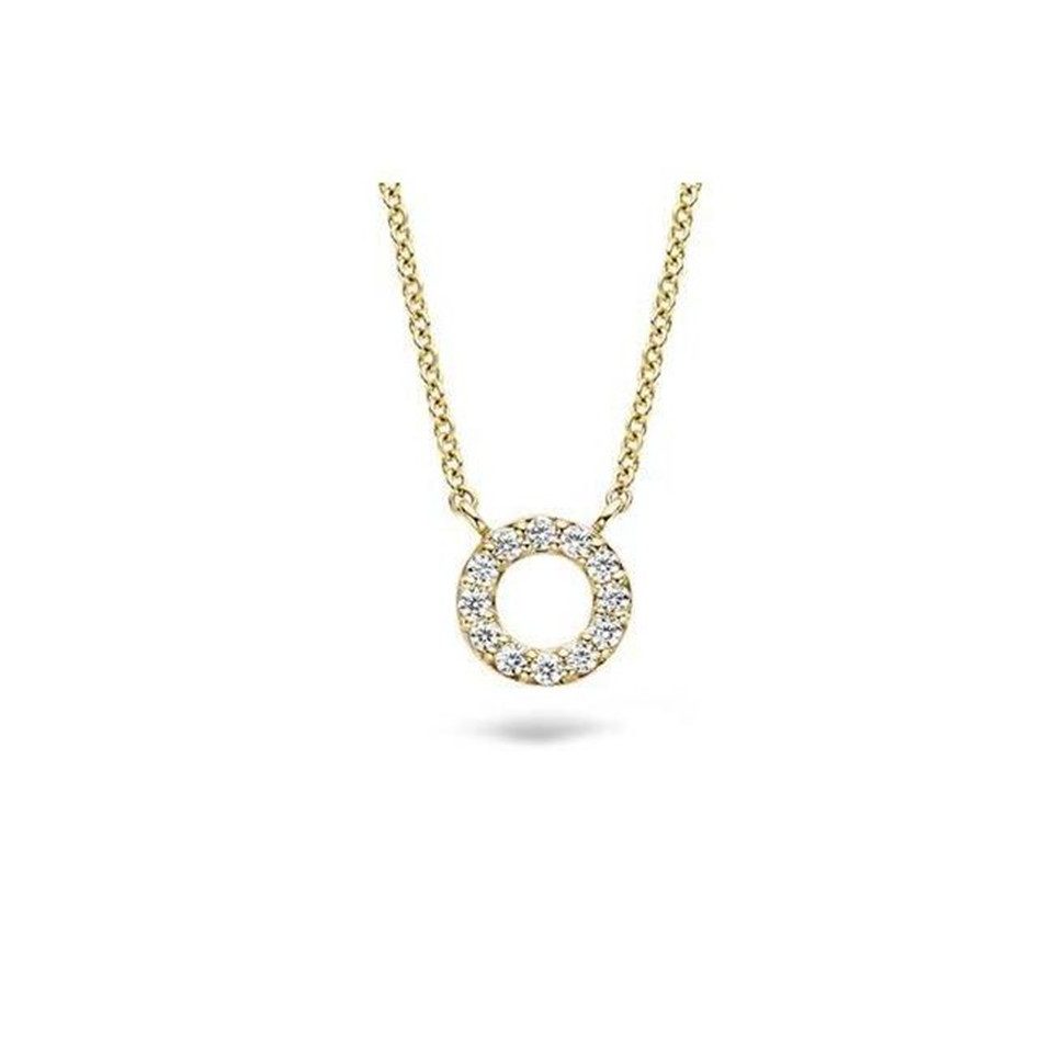 Goldkette BLUSH Kette 14 Karat Gelbgold mit Zirkonia 3125YZI
