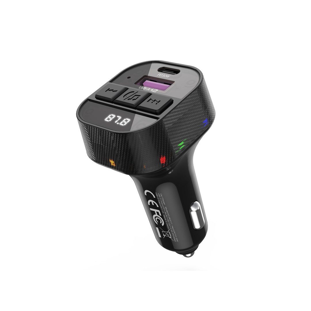 XO Transmitter FM Bluetooth MP3 Autoladegerät 30W Smartphone-Ladegerät