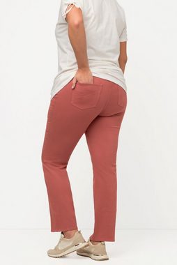 Ulla Popken Regular-fit-Jeans Colorjeans Mandy weites Bein Komfortbund