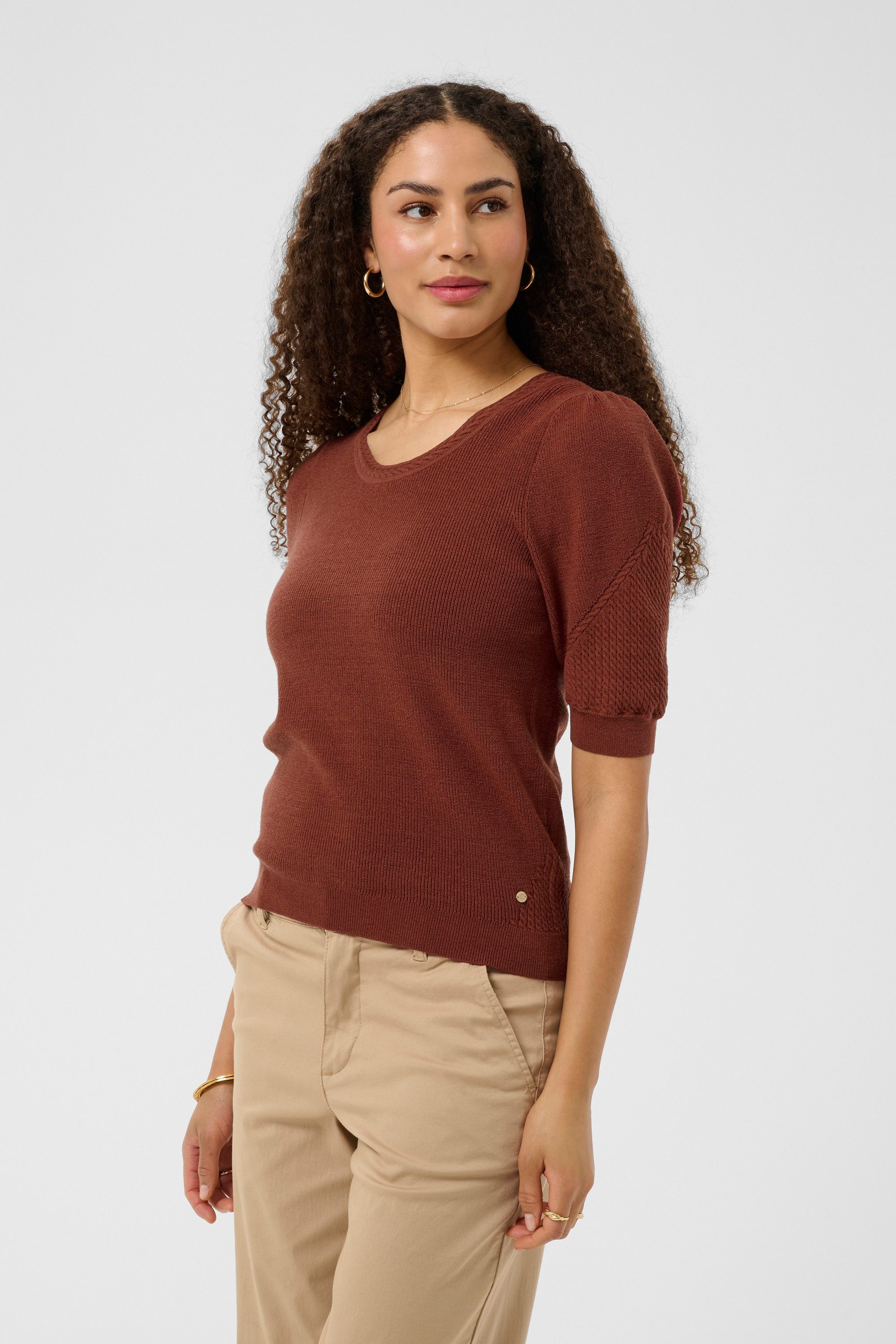 Cream Strickpullover Strickpullover CRDela
