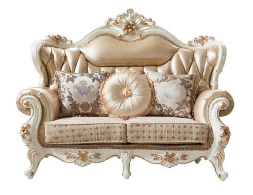 Luxus 2 JVmoebel Leder Klassische Sofa Elegantes Beige Europe Neu, in 2-Sitzer Sitzer Sofa Made Design