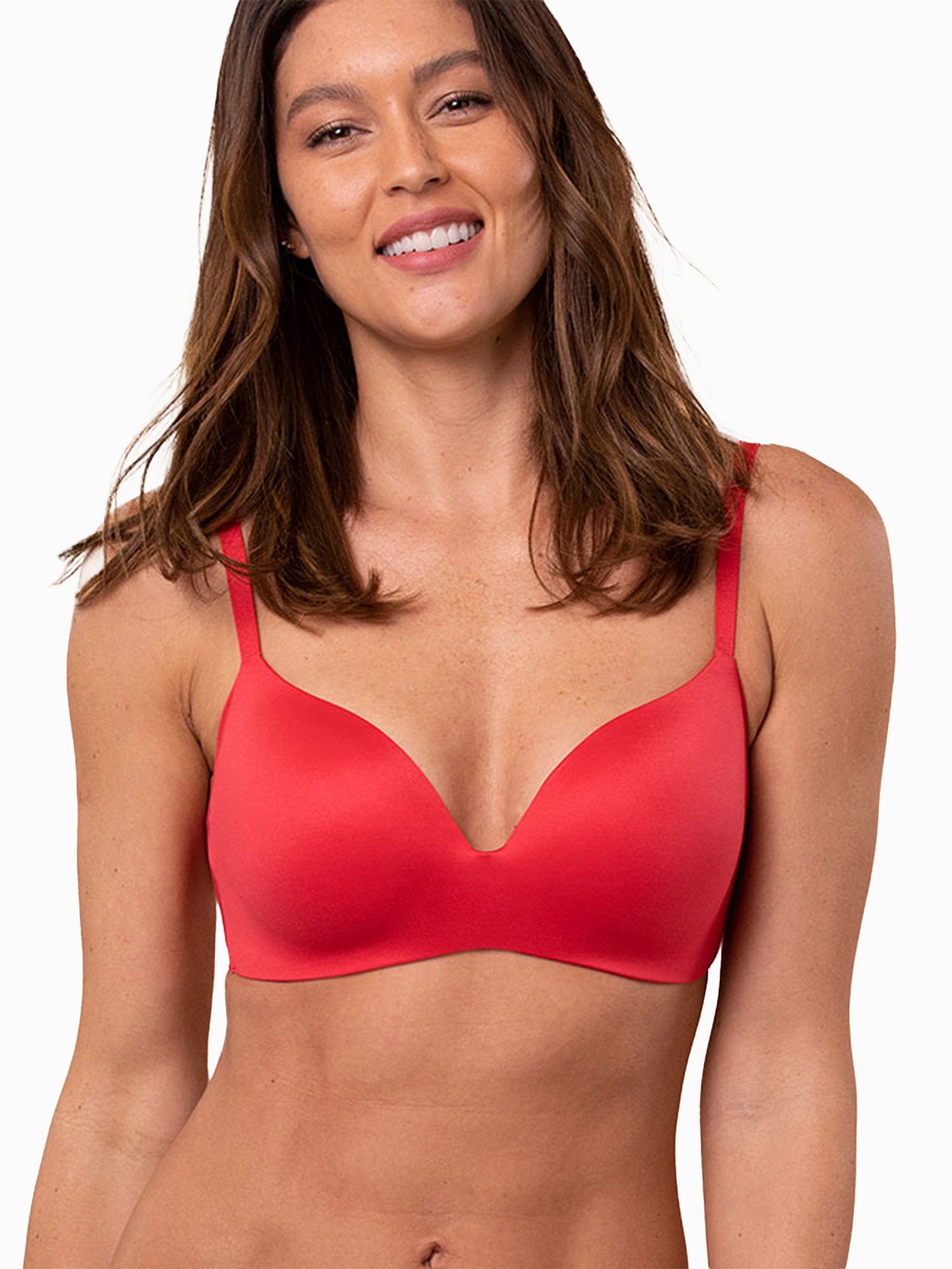 Royal Lounge Intimates Bügelloser BH Royal Delite Unsichtbar, für eine schlanke Silhouette. Scarlet Red