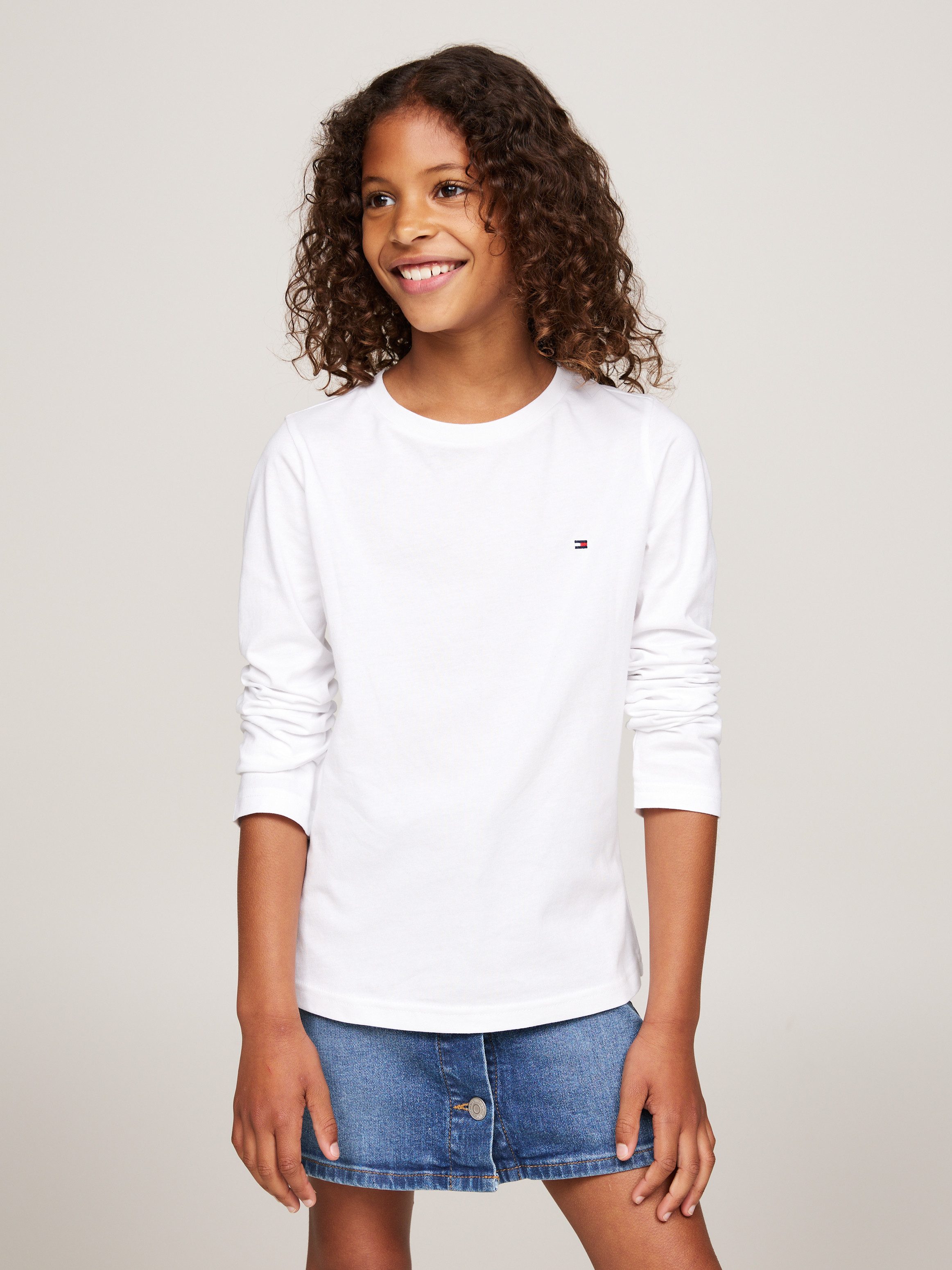Tommy Hilfiger Underwear T-Shirt 2PK LS TEE (Packung, 2-tlg., 2er) mit Logostickerei
