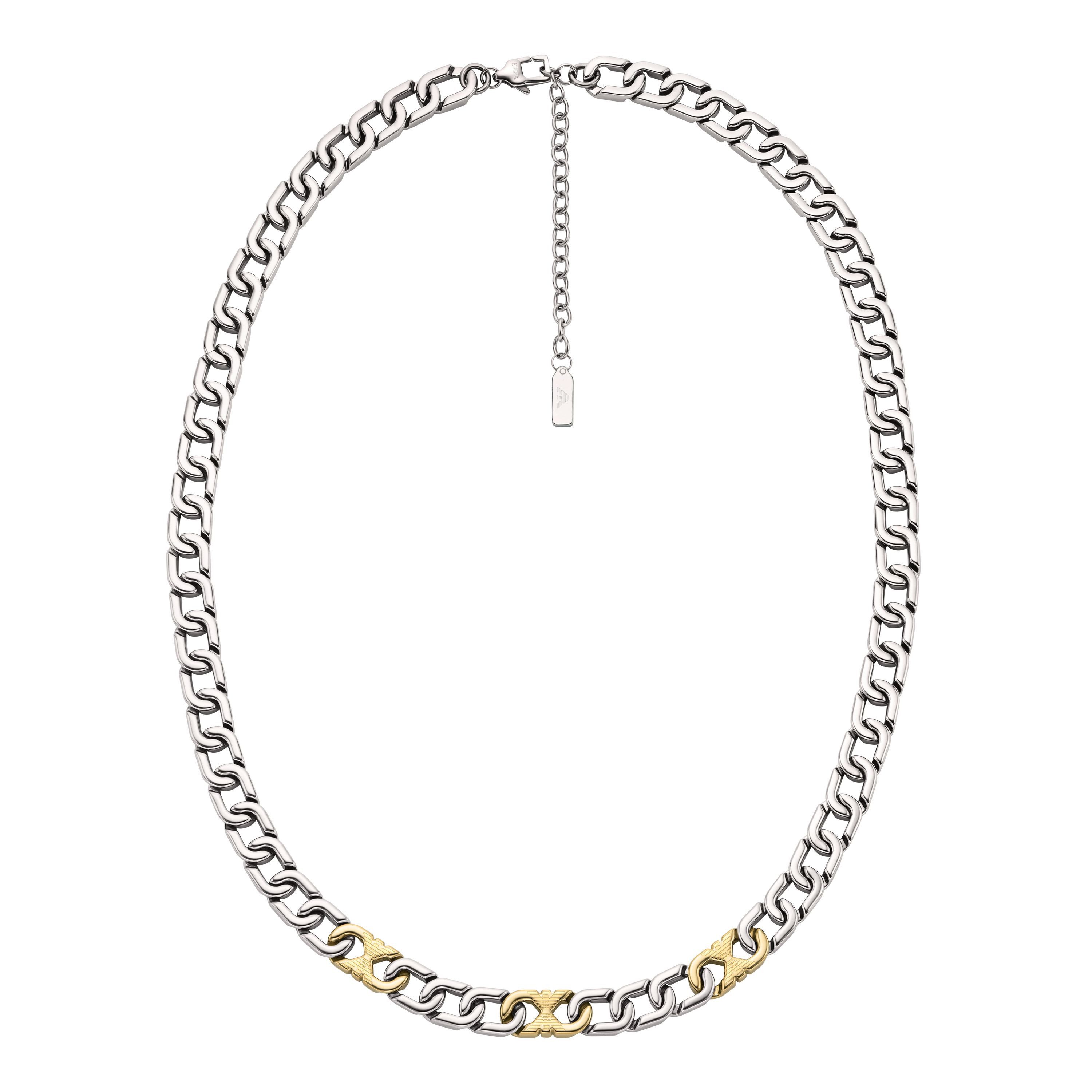 Emporio Armani Kette ohne Anhänger Schmuck Geschenk Edelstahl