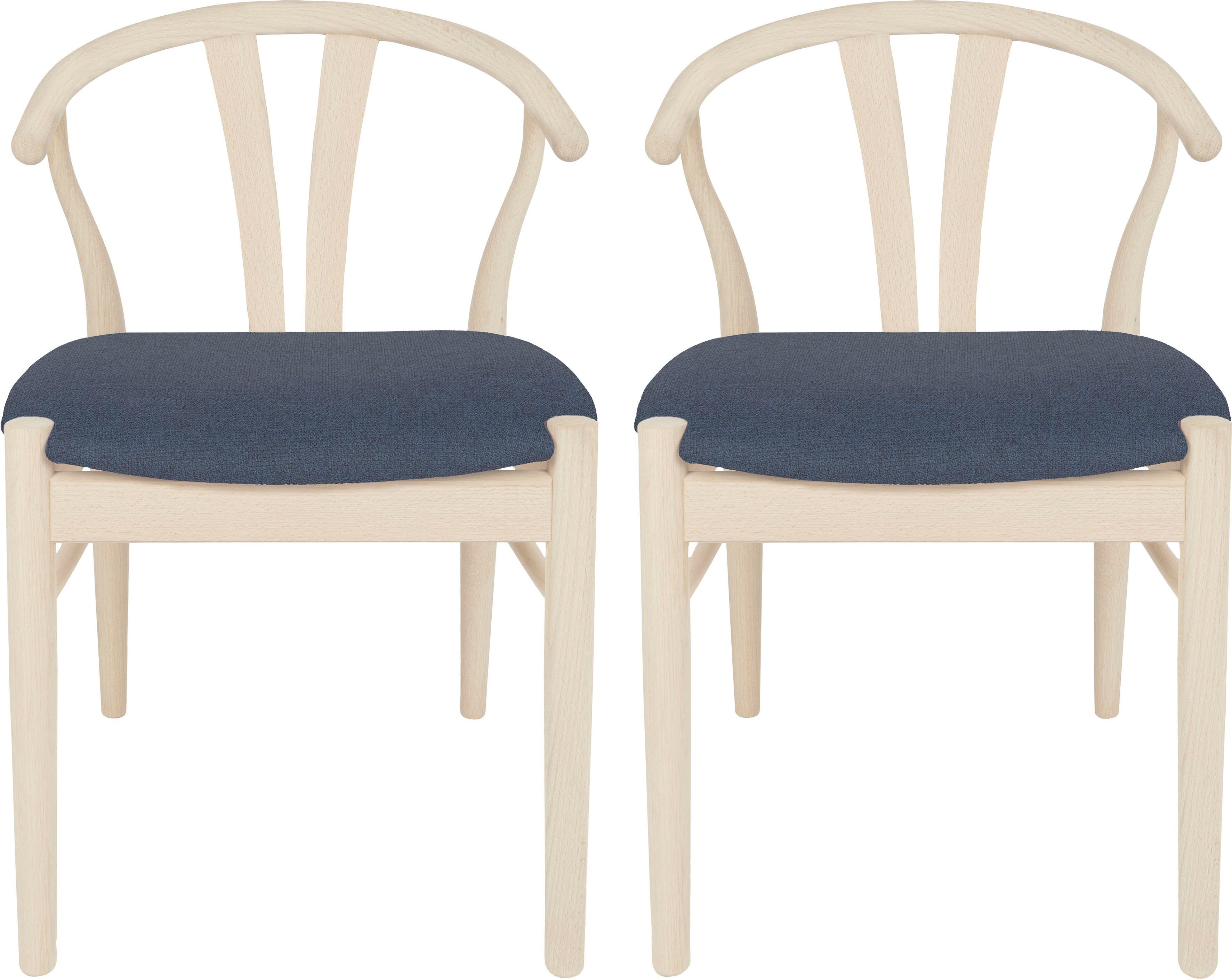 Hammel Furniture Holzstuhl Findahl by Hammel Frida (Set, 2 St), Massivholz, gepolsterte Sitzfläche, versch. Farbvarianten