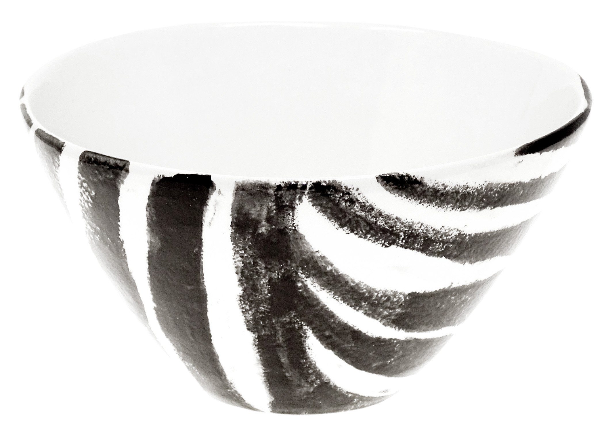 Lashuma Müslischale Afrika, Keramik, cm Runde Zebra Ø Servierschüssel tief, Salatschale 16