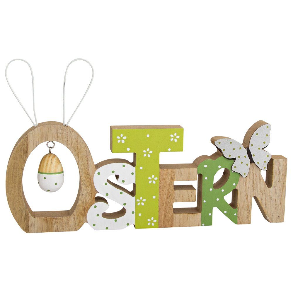 Dekoobjekt Riffelmacher Schriftzug Ostern 08072, ca. 29 x 18