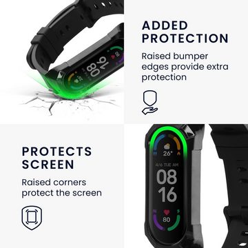 kwmobile Uhrenarmband Sportarmband für Xiaomi Mi Band 6 / Band 5 / Band 4, Armband TPU Silikon Fitnesstracker