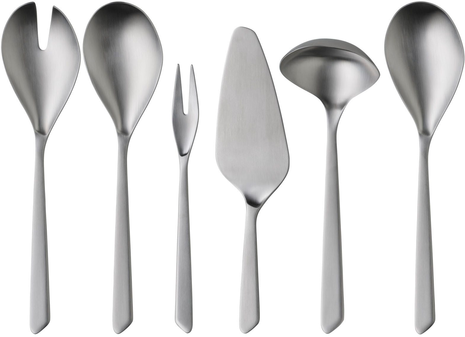 WMF Besteck-Set Neo in natürlicher Optik, ergonomische Haptik, Wellenschliff-Messer (66-tlg), 12 Personen, Cromargan® Edelstahl Rostfrei 18/10, spülmaschinengeeignet, optimale Schärfe, hochwertiger Besteckkasten