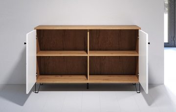 trendteam Sideboard Sideboard Touch, Artisan Eiche / weiß