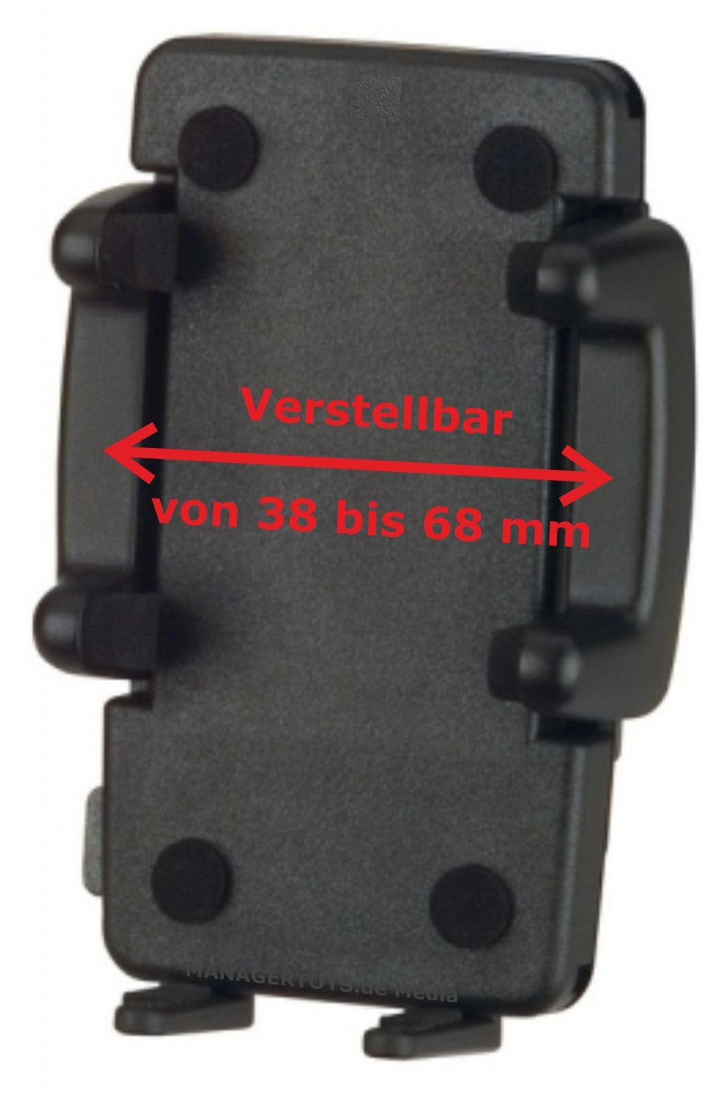 HR-IMOTION Handy-Halterung Scheiben Saugnapf universal Handy Halter für 38 - 68 mm breite Geräte