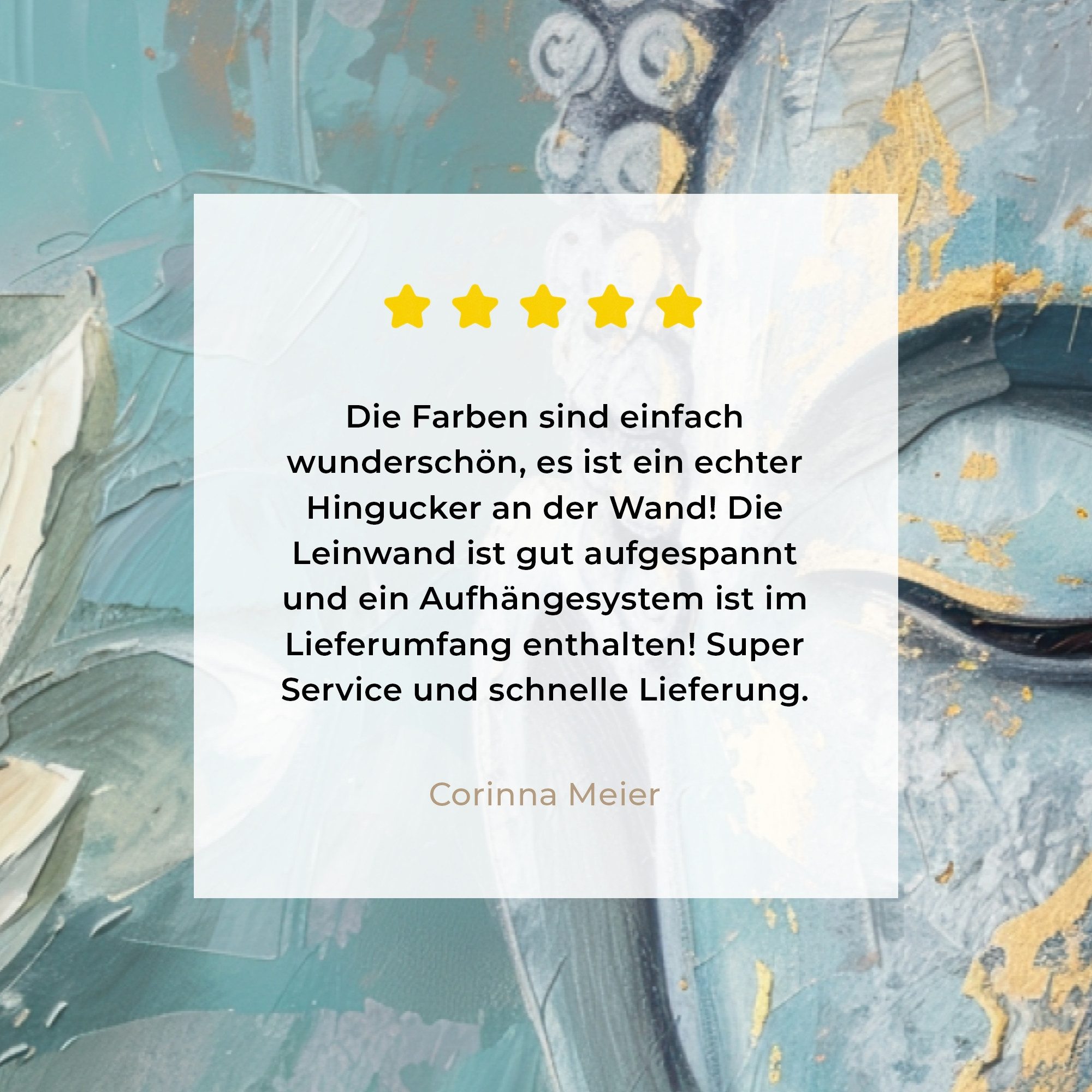 OneMillionCanvasses® Leinwandbild Buddha - Blume - Lotus - Gold - Blau, Fotodruck (1 St), Leinwand Bilder Klein, Wand Dekoration Aesthetic 30x20 cm – Bild 5 von 5