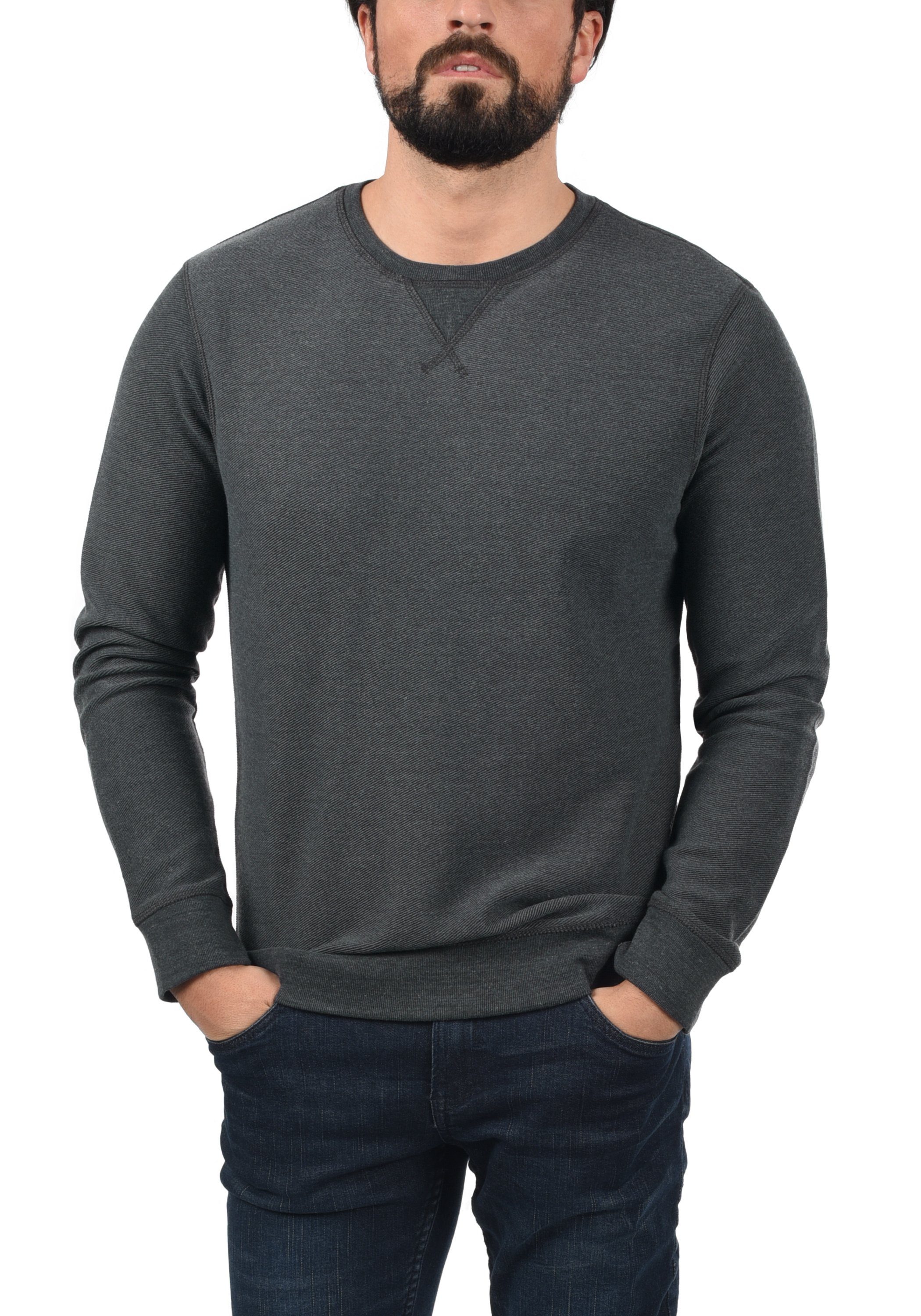 Blend Longpullover BHFalk Sweatpullover mit Metallbadge günstig online kaufen