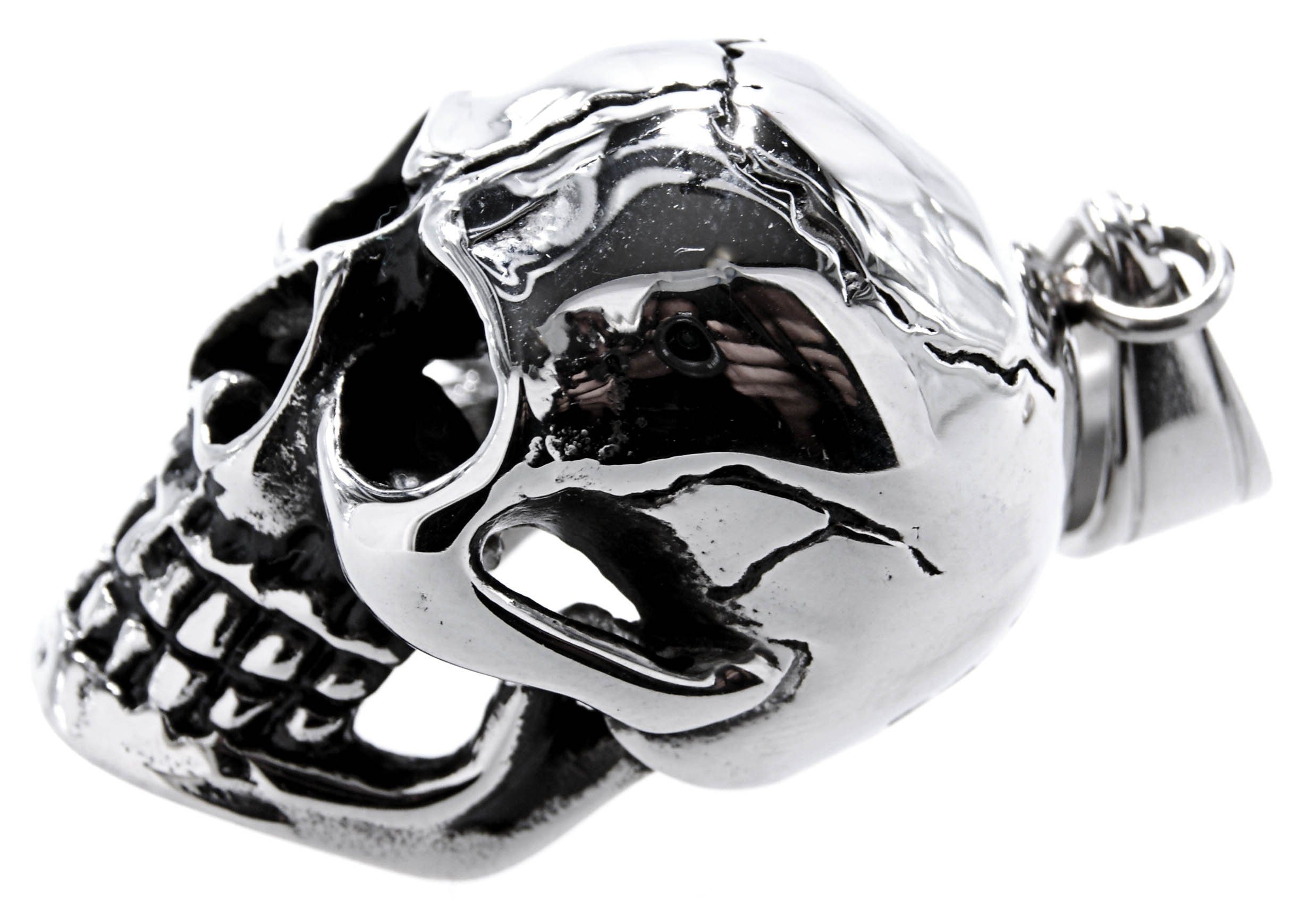 Skull Totenkopf Kiss Leather Edelstahl Anhänger Schädel of Kettenanhänger