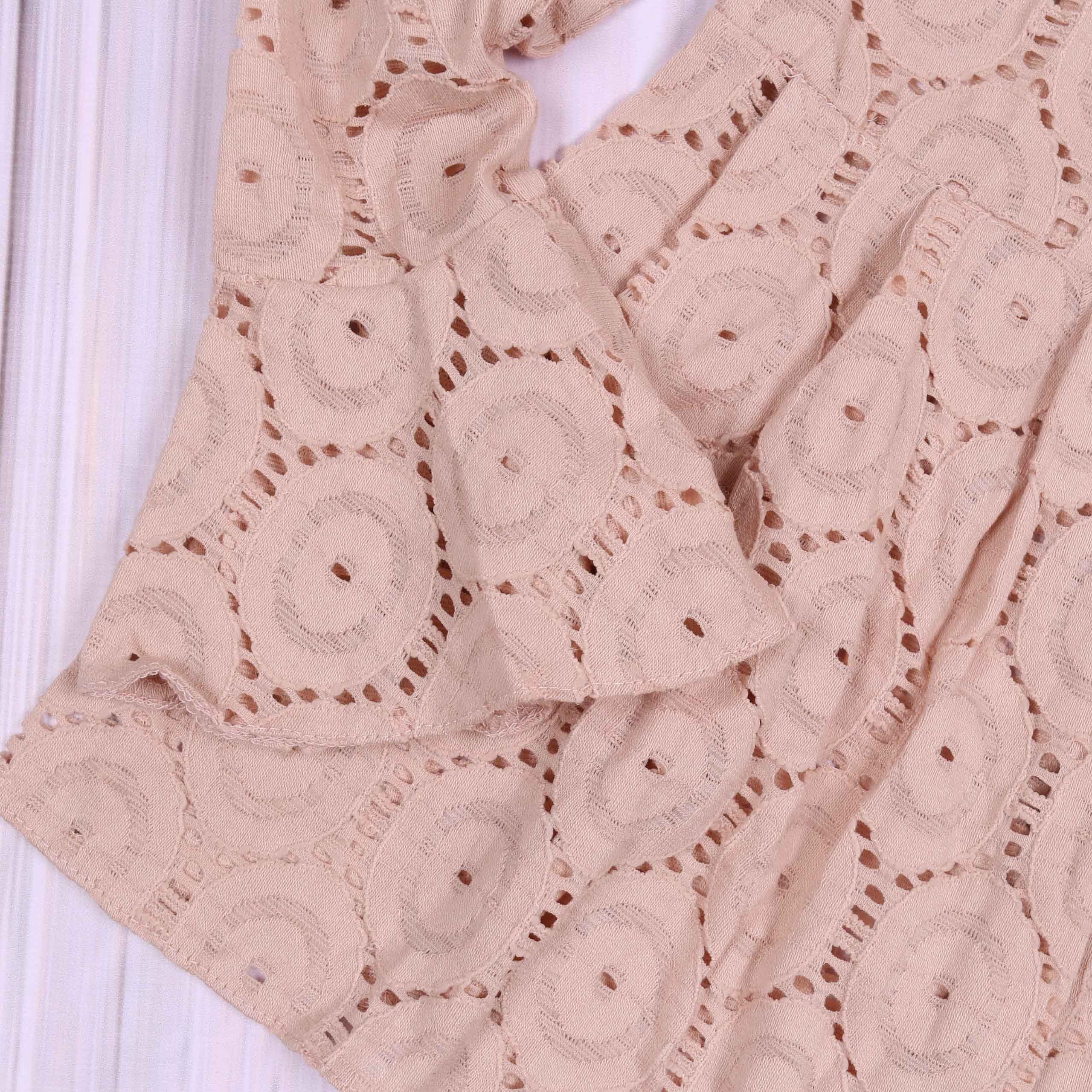 Sarcia.eu Shirtbluse Blassrosa durchbrochene Baskenbluse von günstig online kaufen