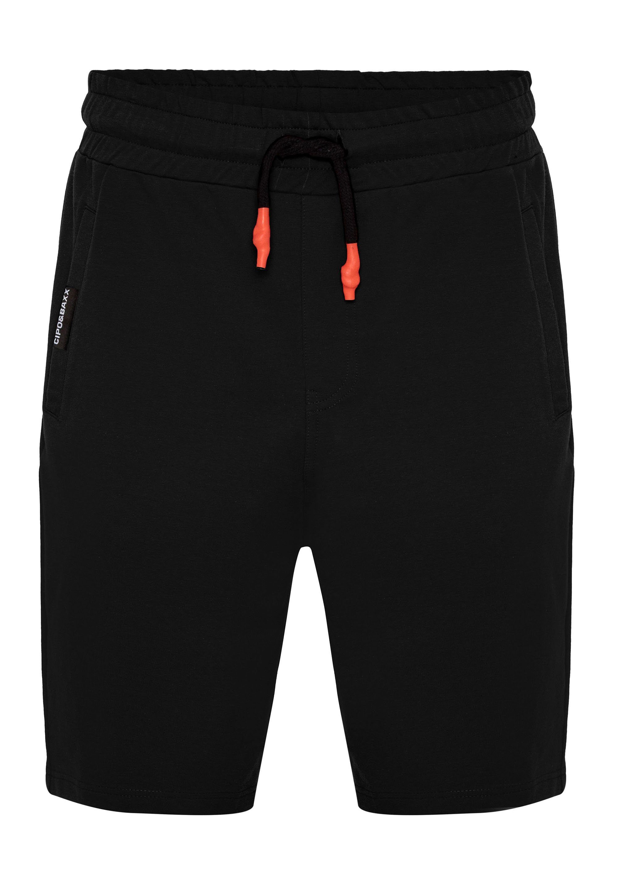 sportlichem in & Look Baxx schwarz Shorts Cipo