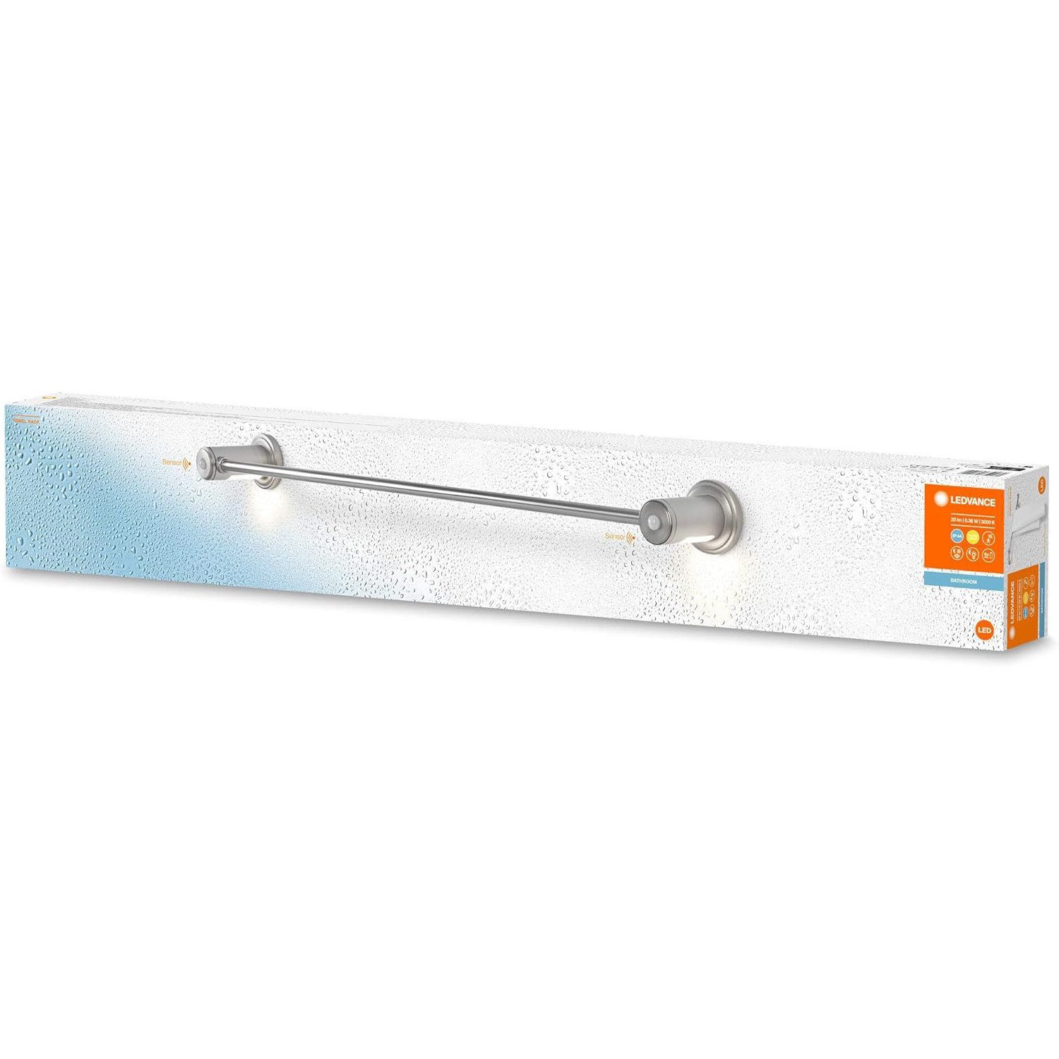 Ledvance LED-Leuchtmittel Ledvance BATHROOM Badetuchhalter inkl. Nachtlicht, 0,36W, 20lm warm Li, 1 St., Nachtlicht, 0,36W, 20lm, warmweiß,3000K