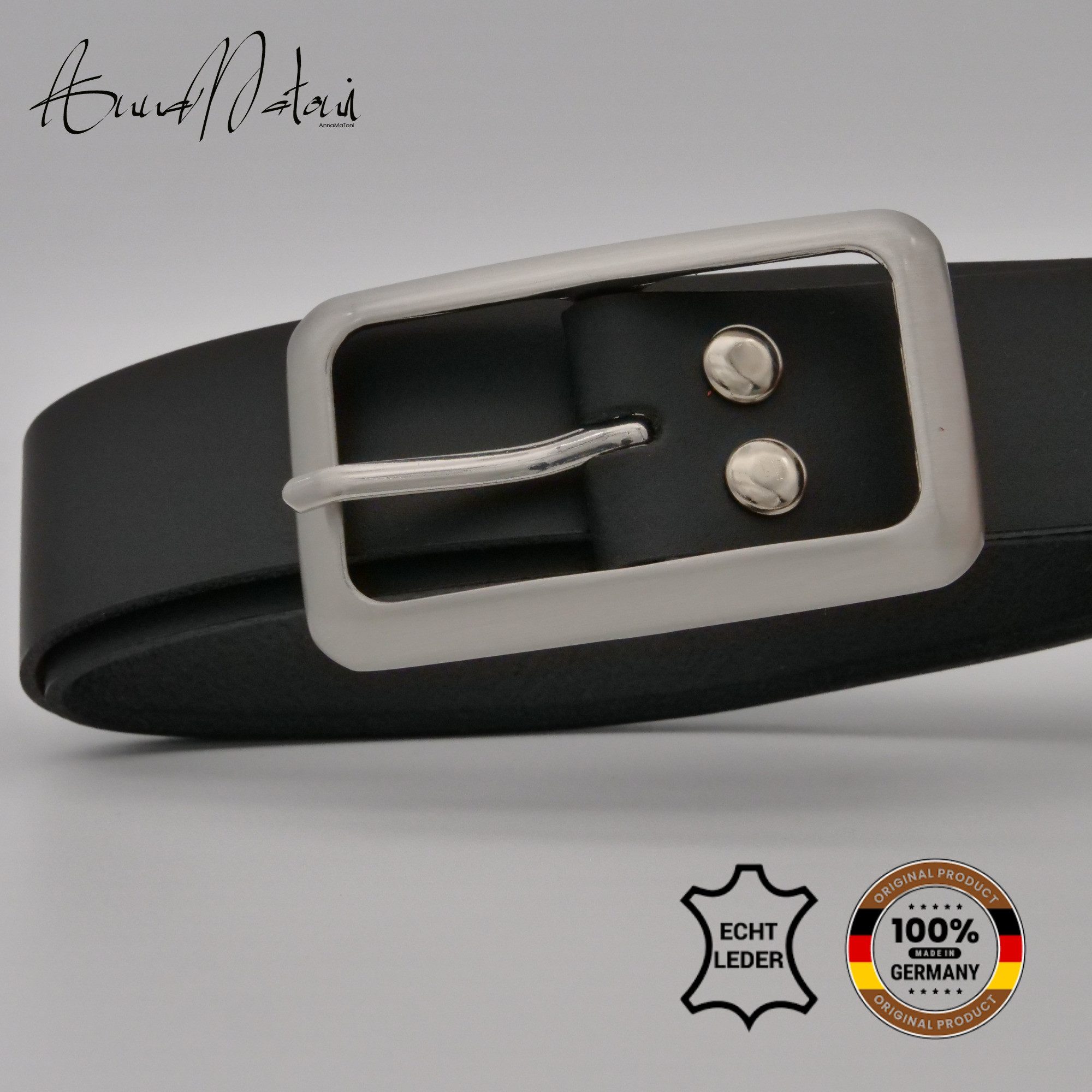 AnnaMatoni Ledergürtel AnnaMatoni Damen Ledergürtel Basic 3cm breit echt Le günstig online kaufen