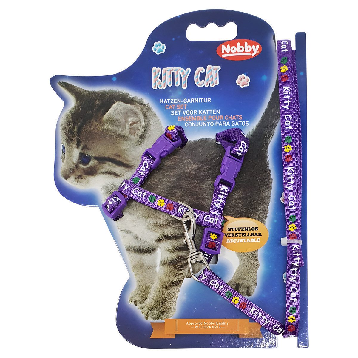 Nobby Geschirr Garnitur Kitty Cat lila