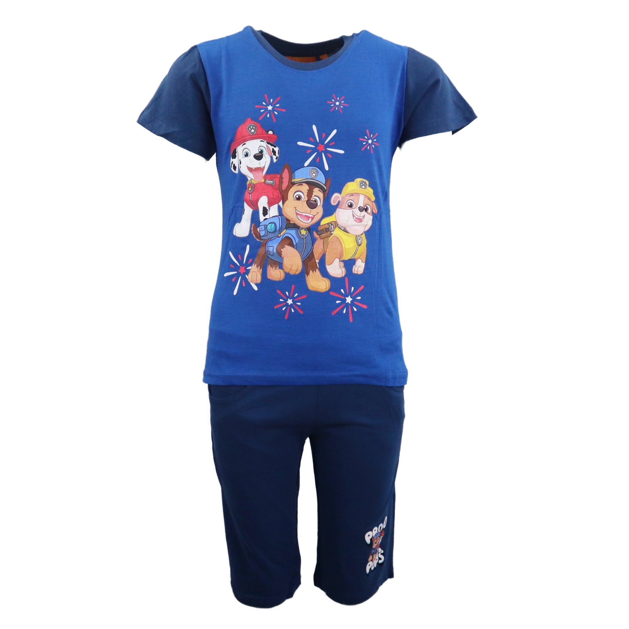 Kurzarmshirt Paw Patrol Jungen Kinder Sommer Set T-Shirt plus Shorts