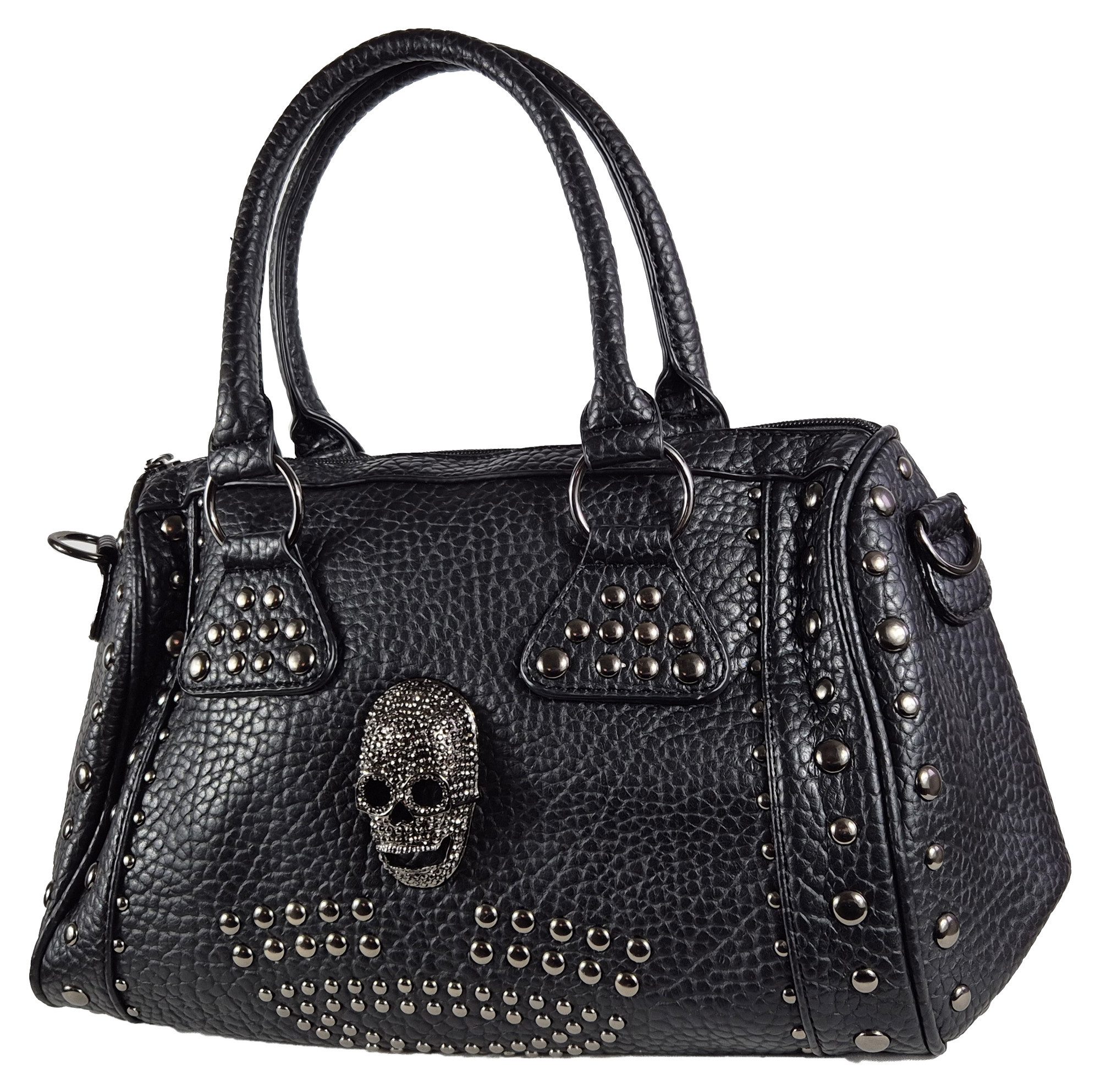 Einkaufszauber Bowlingtasche Bowlingbag Skull Totenkopf 3D Elegant - Handtasche (mit Schultergurt), Totenkopf in 3D