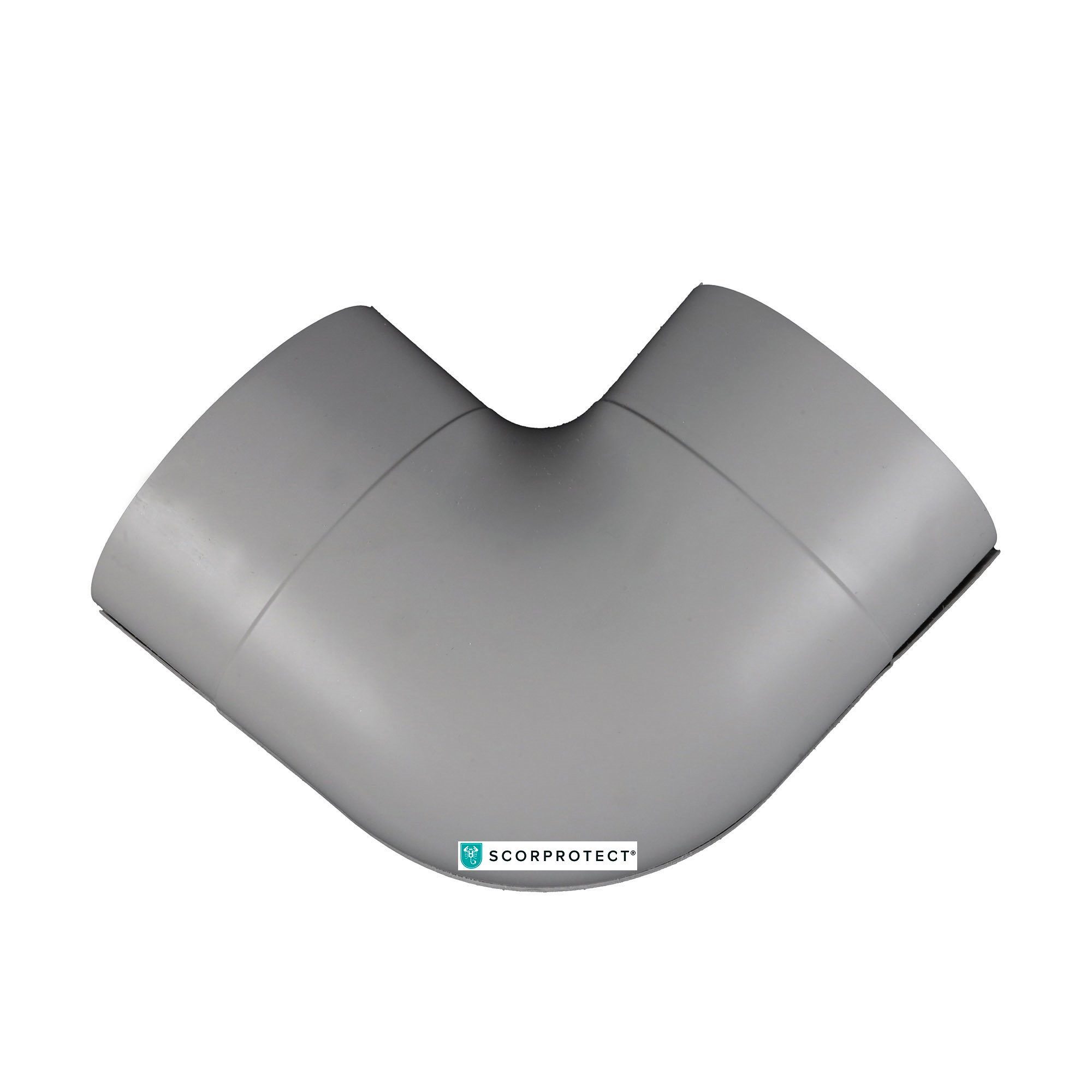 Scorprotect® Steinwolle PVC Bogen 90 Grad hellgrau schwerentflammbar günstig online kaufen