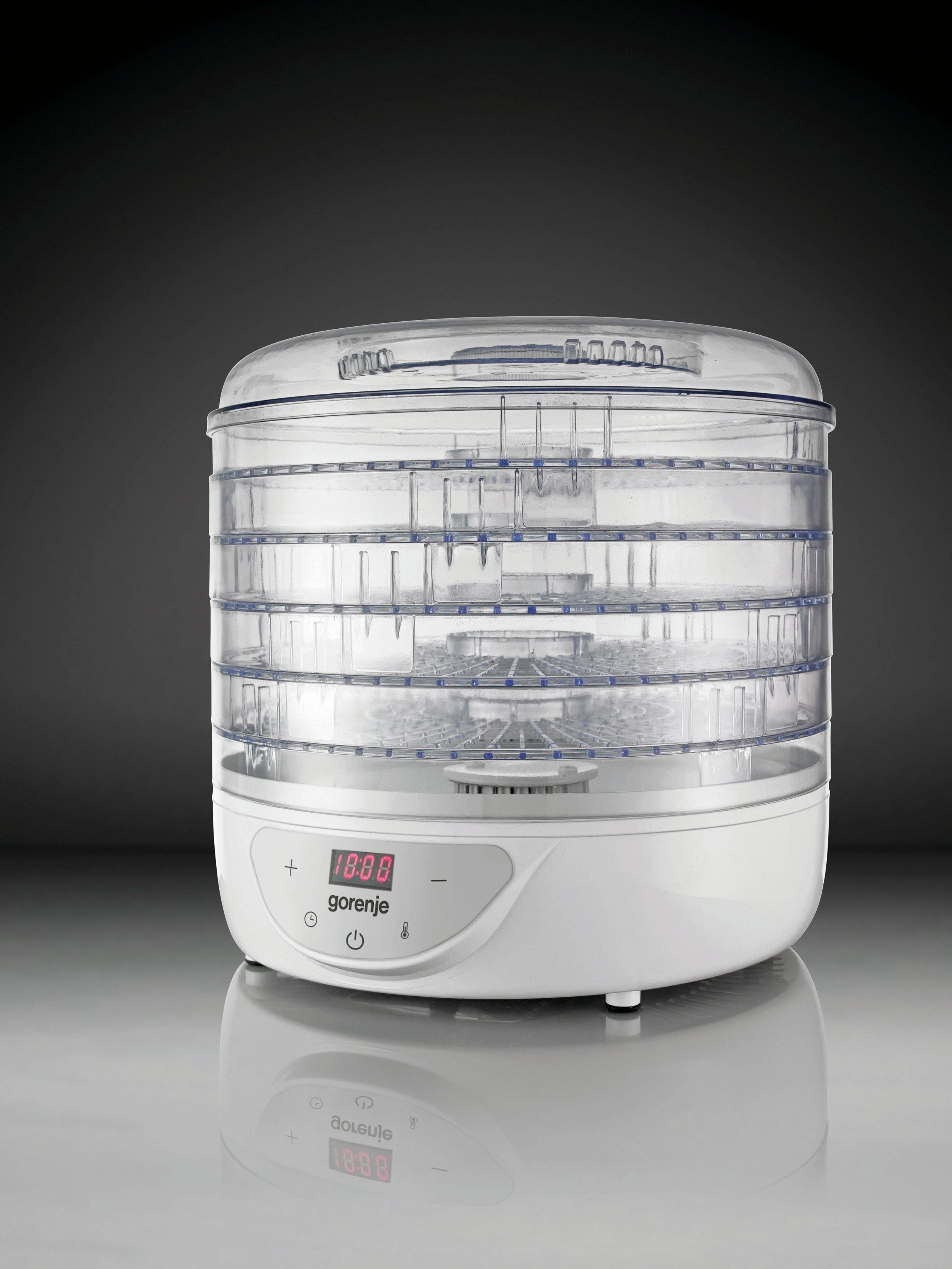 GORENJE Dörrautomat FDK24DW 380 W, 1 Etagen, 5 Trocknungsflächen