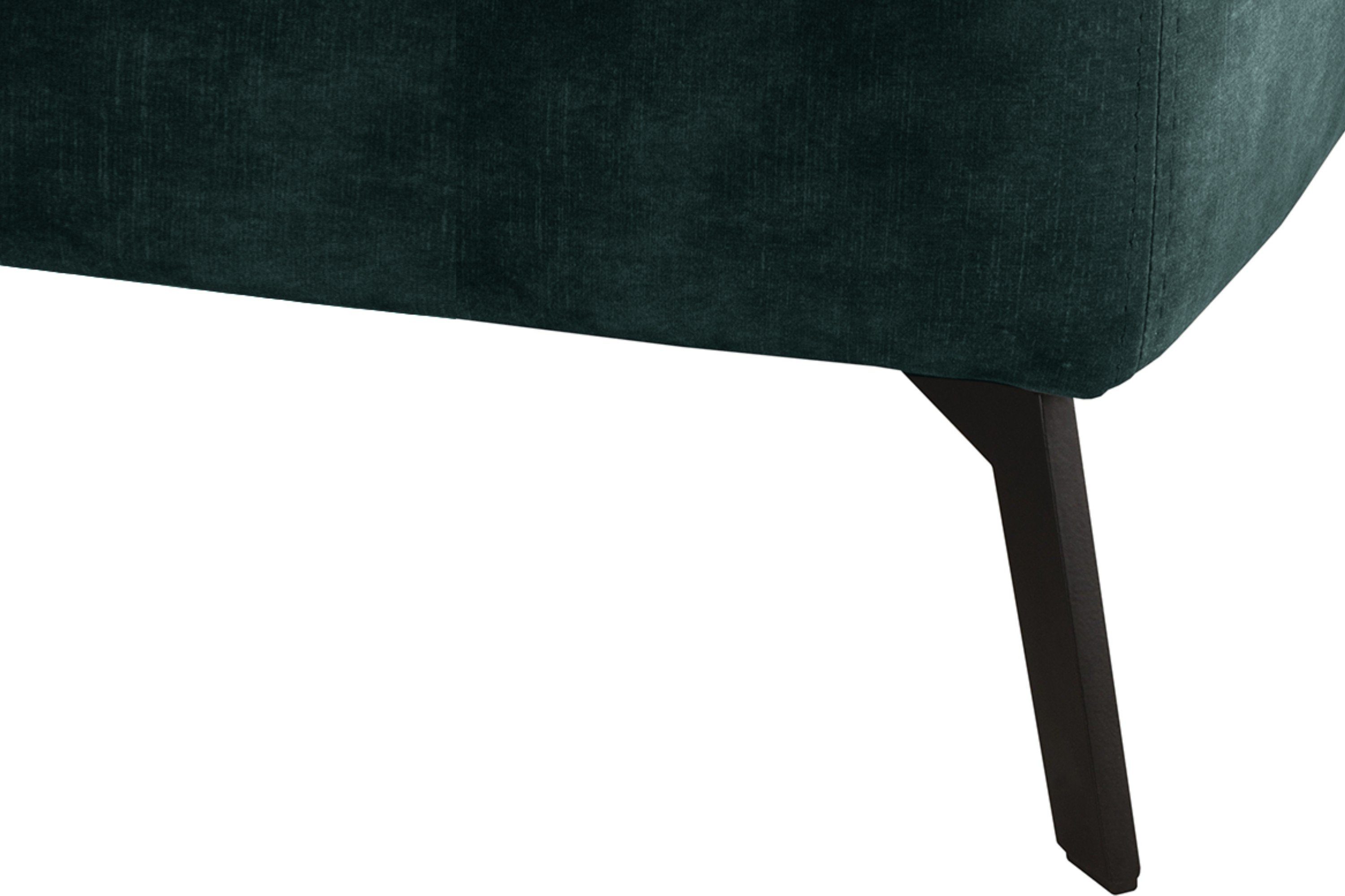 Design, Ecksofa links/rechts, hydrophobe Ecksofa Loft-Stil, Beschichtung Konsimo | dunkelgrün NORIS dunkelgrün zeitloses Beine, hohe