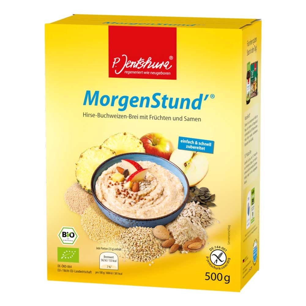 P.Jentschura Cerealien MorgenStund'® - Hirse-Buchweizen-Brei 500g 2er Pack