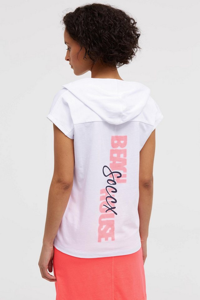 SOCCX Kapuzenshirt mit V-Ausschnitt