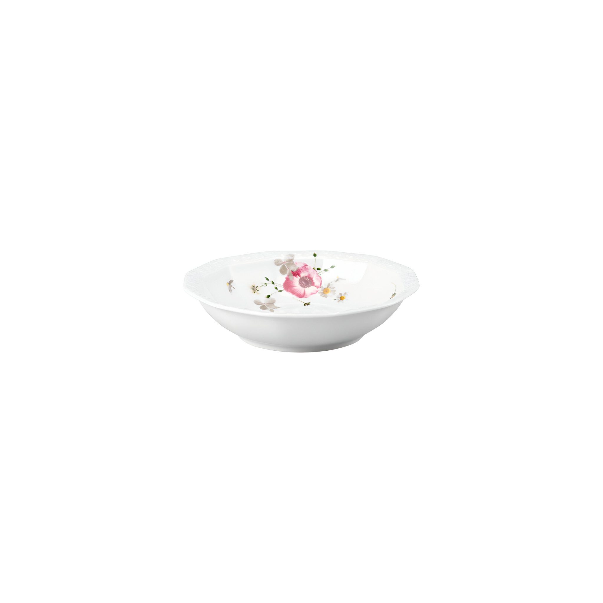 Rosenthal Dessertschale Dessertschale 15 cm - MARIA PINK ROSE, Porzellan, (Einzelartikel), Lebensmittelkontaktsicher + Mikrowellengeeignet + Spülmaschinenfest