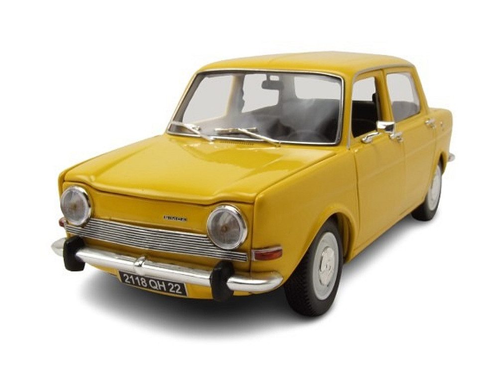 Norev Modellauto Simca 1000 LS 1974 gelb, Maßstab 1:18