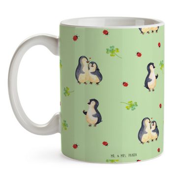 Mr. & Mrs. Panda Tasse Pinguin Marienkäfer - Weiß - Geschenk, kleine Wunder, Tasse Sprüche, Keramik, Brillante Bedruckung