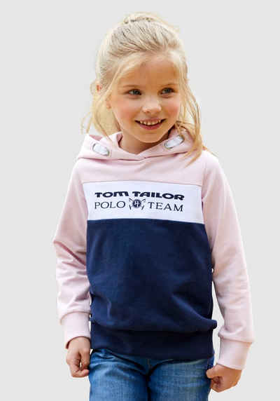 TOM TAILOR Polo Team Kapuzensweatshirt mit farblichen Einsätzen
