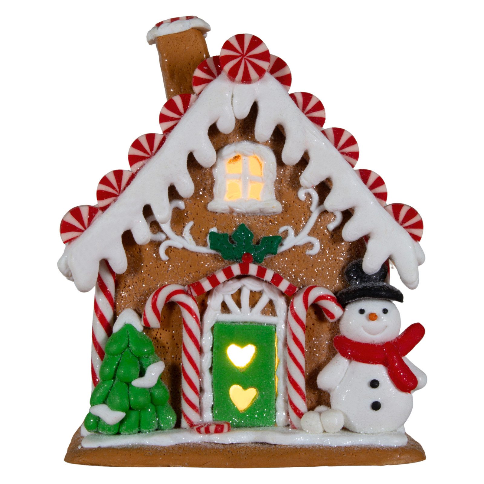 Christmas Paradise Weihnachtshaus LED Lebkuchenhaus 14cm bunt