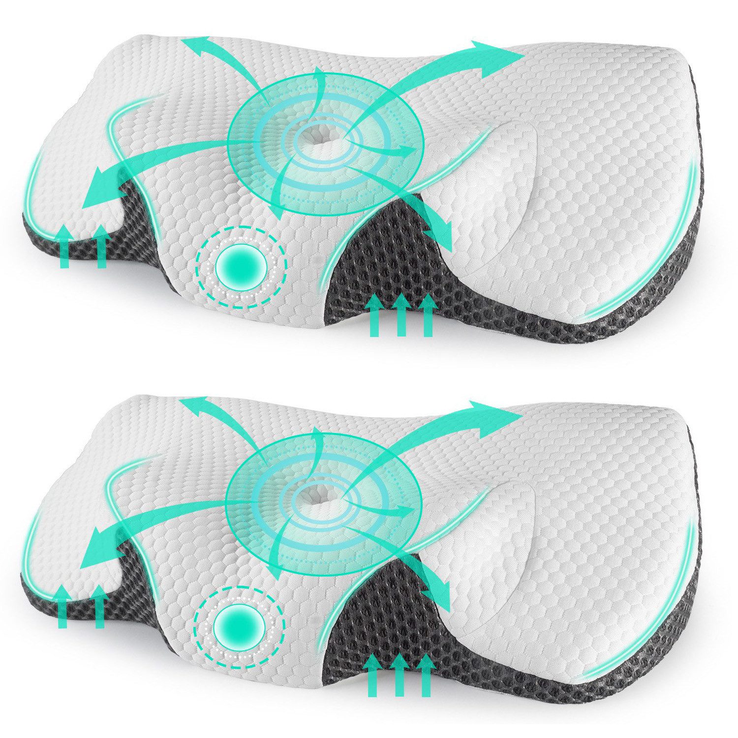 Esun Nackenstützkissen Nackenstützkissen, Kopfkissen Memory Foam Kissen Sei günstig online kaufen