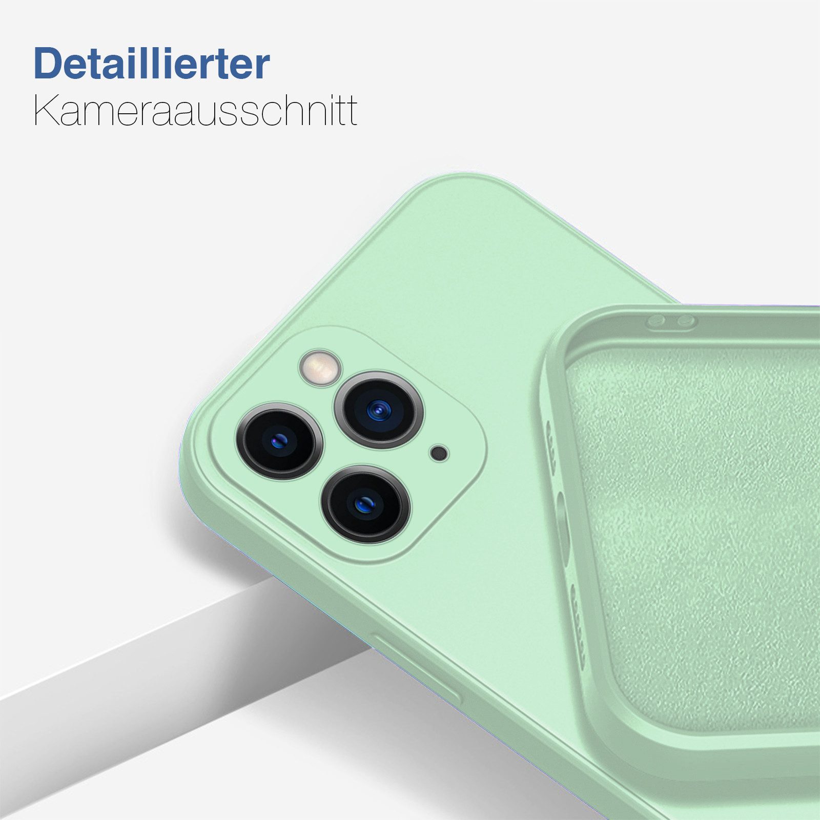 Tec-Expert Handyhülle SoftGrip Cover Hülle für Apple iPhone 11 Pro Max, Handy Case Bumper integrierter Kameraschutz flexibel