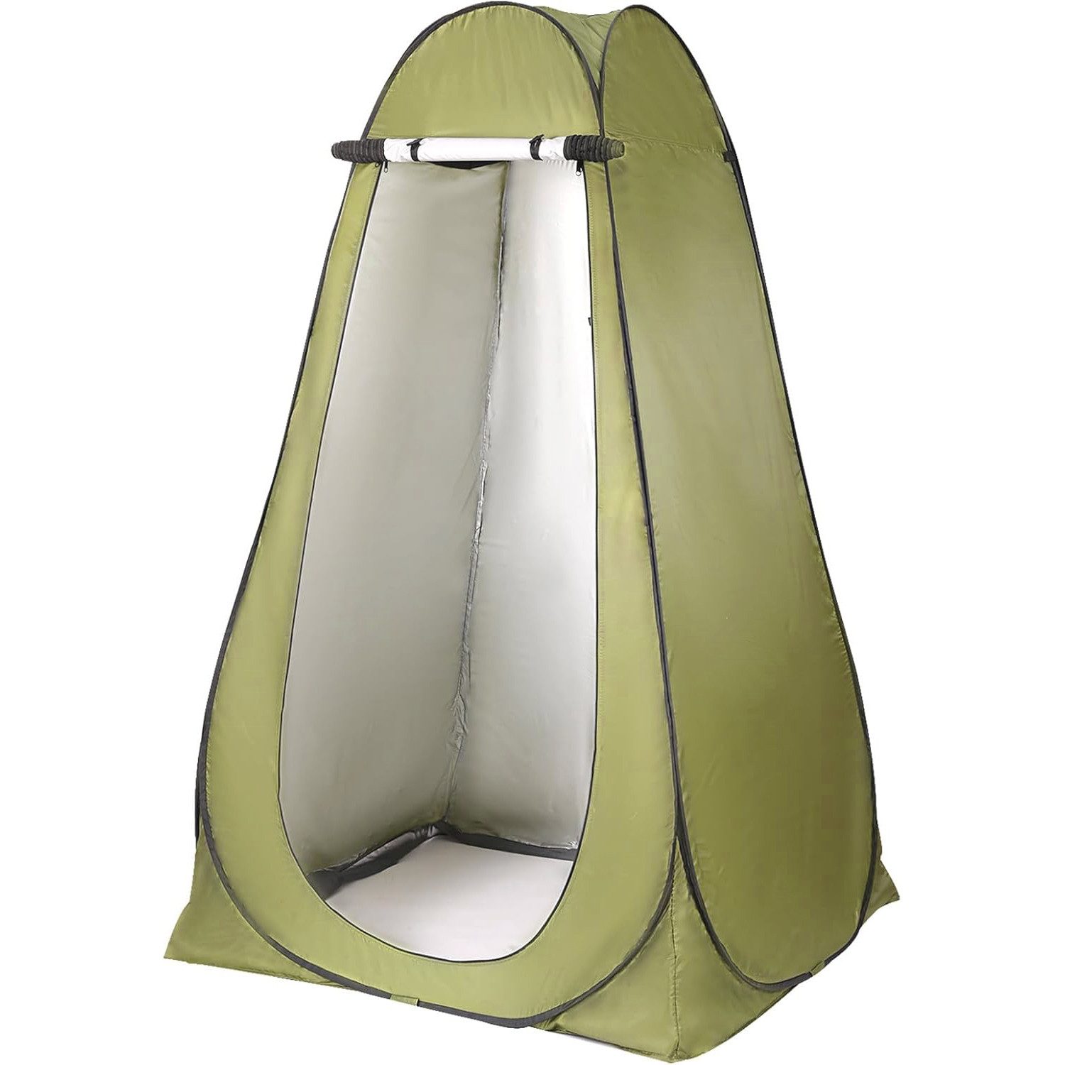 HAUSS SPOLE Faltzelt Duschzelt Faltzelt mit Wurfzelt und Doppelreißverschluss,Kleidersäcke, (120 x 120 x 190 cm Privatsphäre Toilette Umkleidekabine Lagerzelt, UV-Schutz Mobile Outdoor WC Zelt mit rollbare Reißverschlusstür), mit Tragetasche für Strand Angeln Wandern Baden Dressing Outdoor