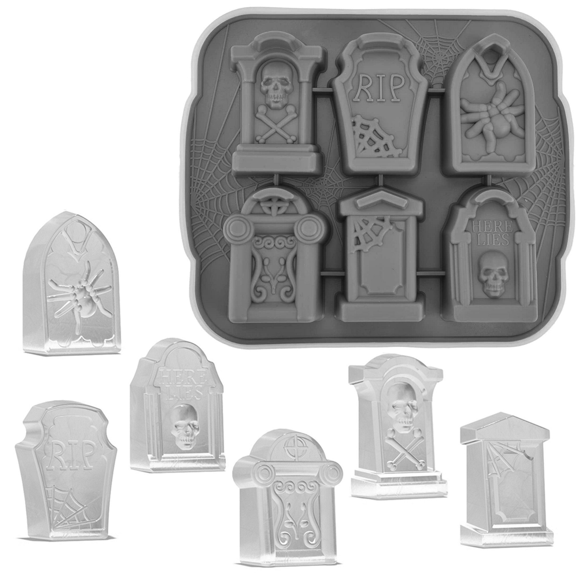 Metamorph Backform Grabstein Silikon Backform - Halloween Mini Cake, Halloween Mini Cake