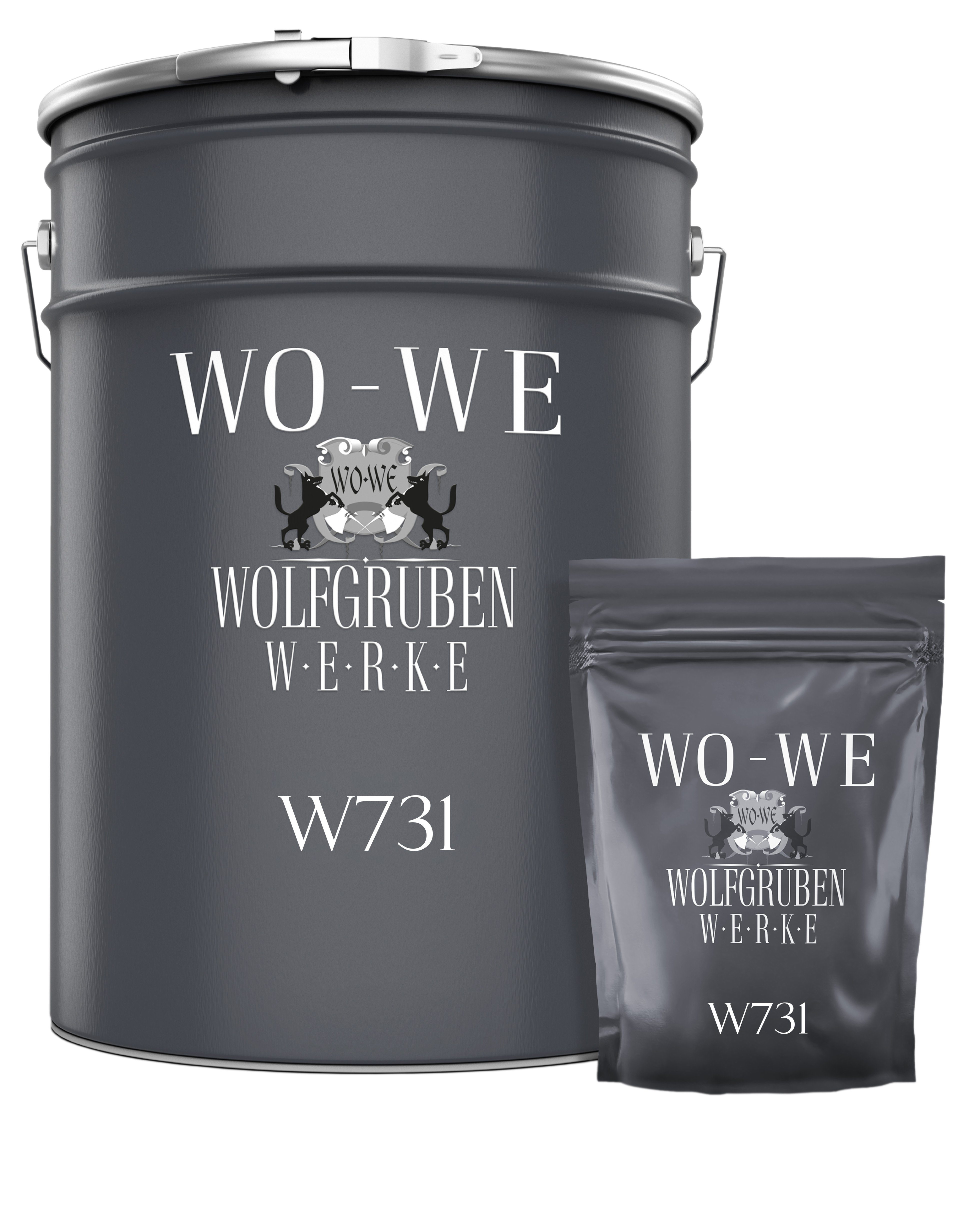 WO-WE 2K Epoxidharz Steinteppich Porenfüller W731 Naturstein-Imprägnierung (Set), 3-9Kg, Farblos mit Uv-schutz