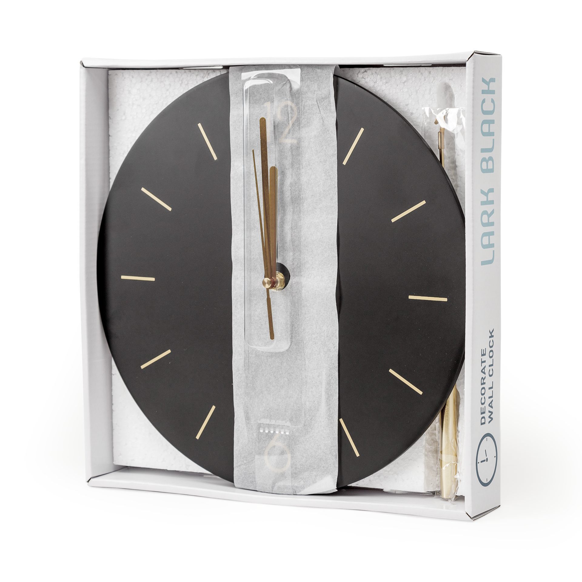 Platinet Wanduhr runde Wanduhr Dämmerung mit geräuschlosem Uhrwerk Quarzmechanismus – Bild 5 von 5