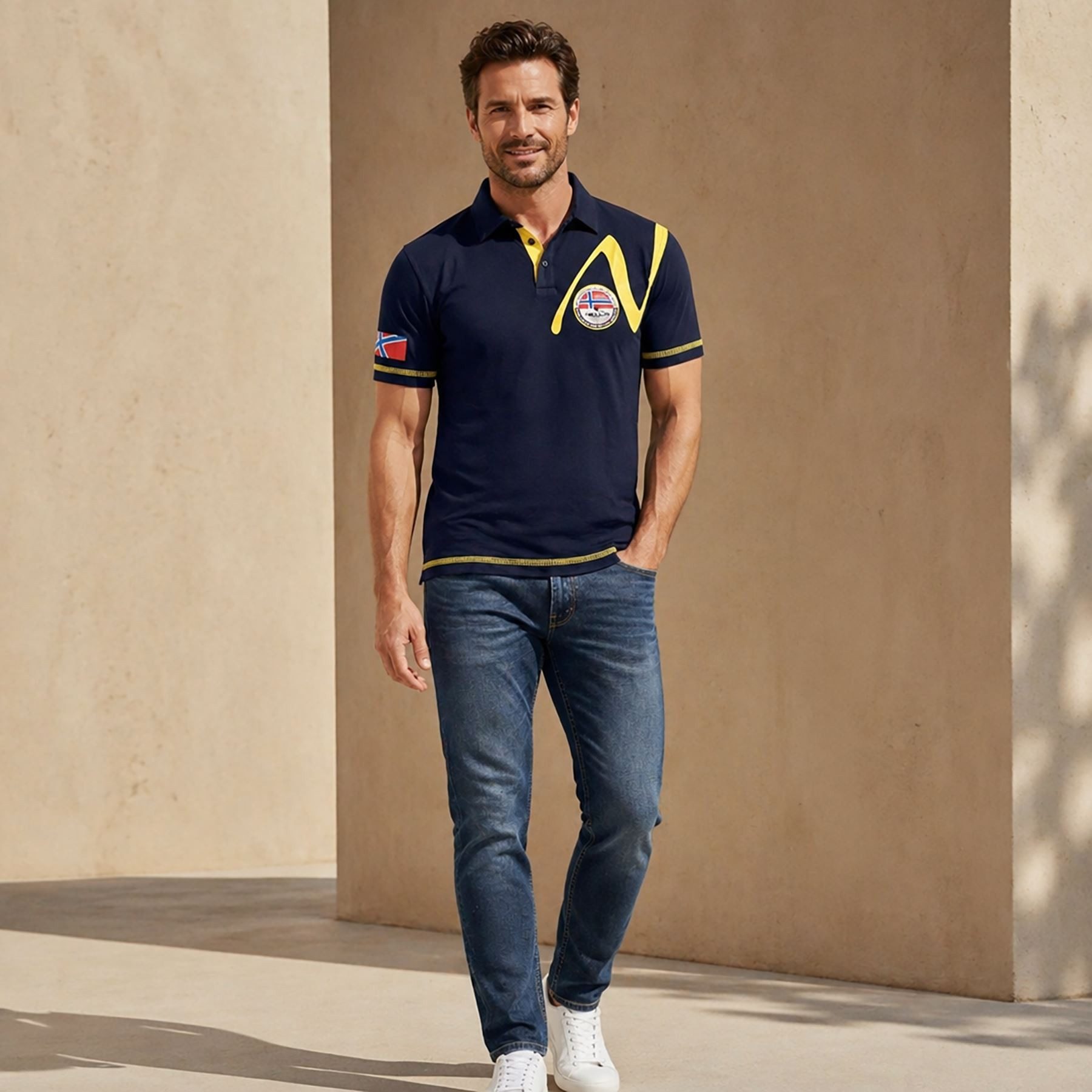 Nebulus Poloshirt TUPAI, P5285 - Herren, navy, L