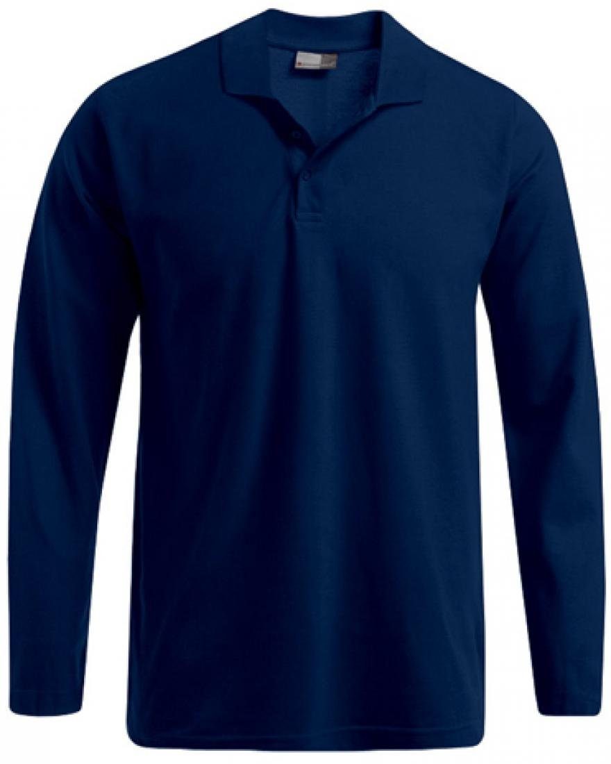Langarm-Poloshirt Herren Langarm-Polo Heavy Polo Longsleeve