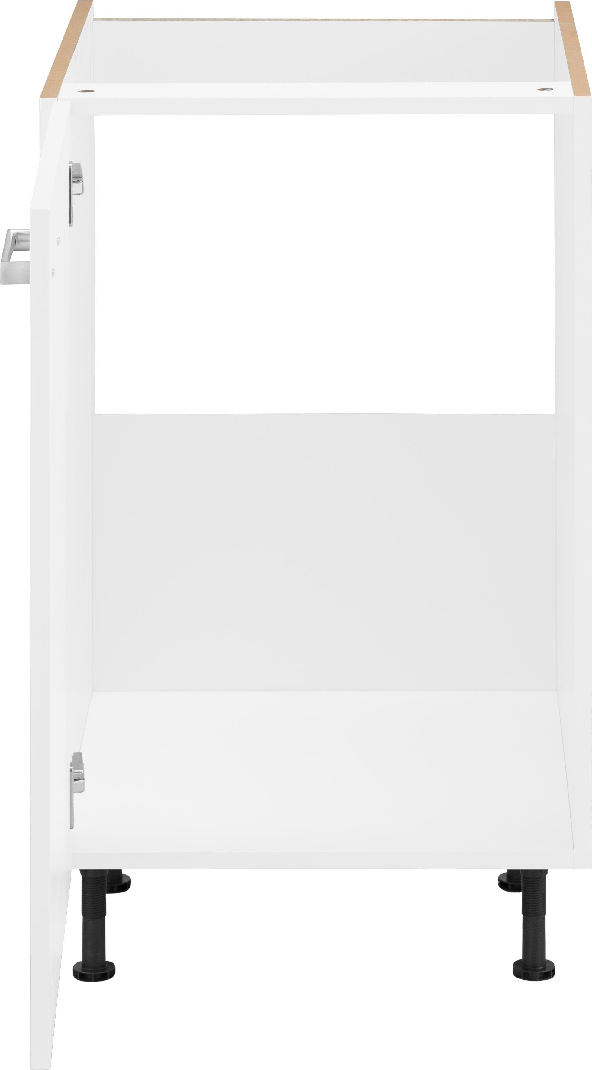 OPTIFIT Spülenschrank | Breite weiß 50 weiß Parma cm