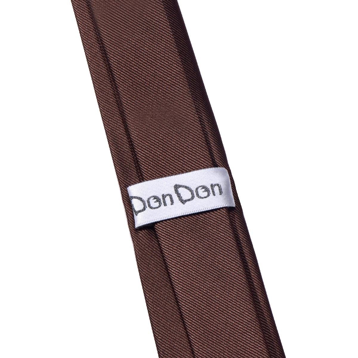 DonDon Krawatte schmale Krawatte 5 cm unifarben (Packung, 1-St., 1x Krawatte) matt, glänzend, gestreift, Seidenlook – Bild 4 von 5