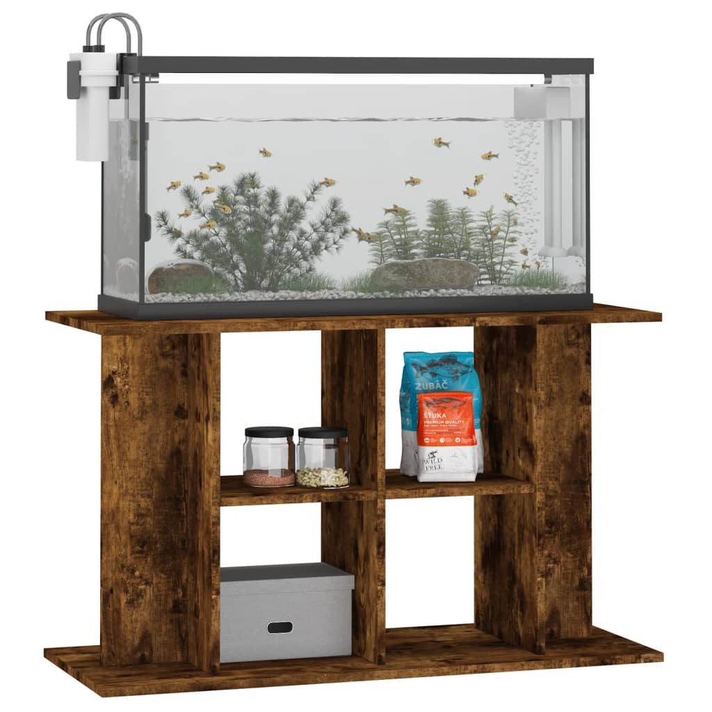 vidaXL Aquariumunterschrank Aquariumständer Räuchereiche 100x40x60 cm Holzwerkstoff – Bild 3 von 5