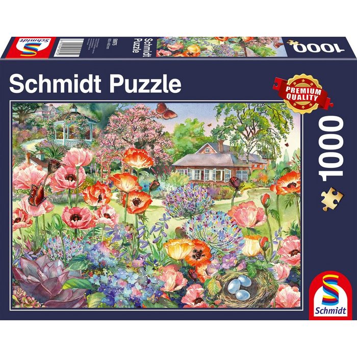 Schmidt Spiele Puzzle »Blühender Garten« 1000 Puzzleteile Made in Europe